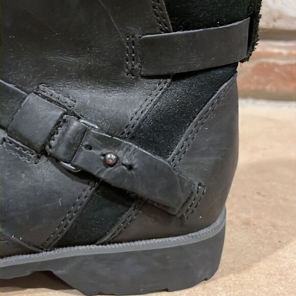 Teva Da Vina Black Waterproof Leather Bootie - Picture 4 of 9